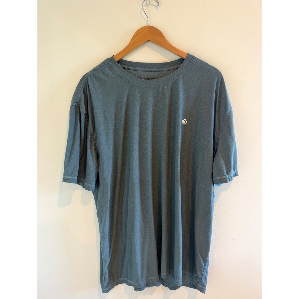 Into The AM Mens Short Sleeve Crew Neck T-Shirt Blue Heather Size 2XL